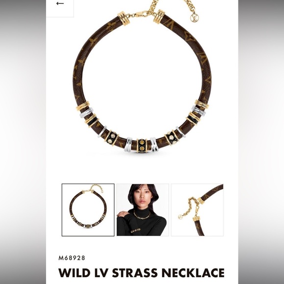 LV 🍁wild strass necklace new never used with box collectors piece - Picture 2 of 8